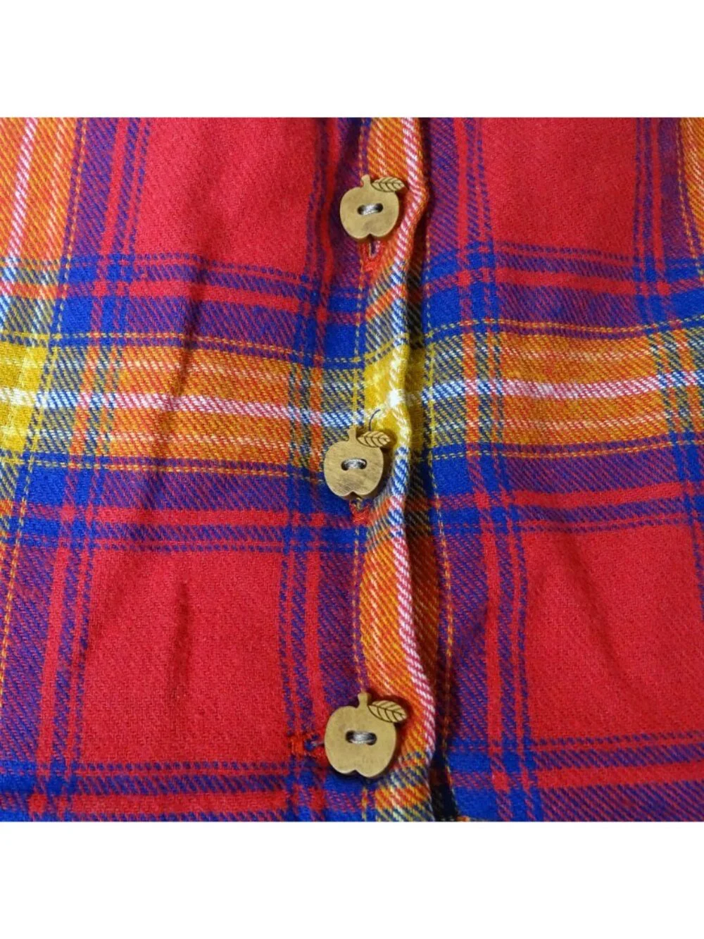 Tahari 2 Piece Red Plaid Flannel Dress with Blue Leggings Set Girls Size 4T NEW